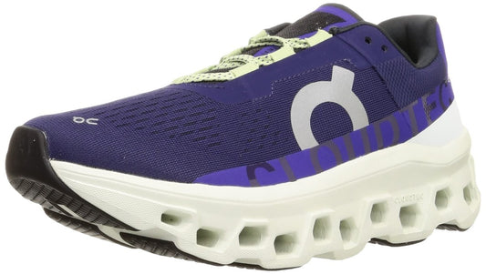 On Men's Cloudmonster Sneakers, Acai/Aloe, 12