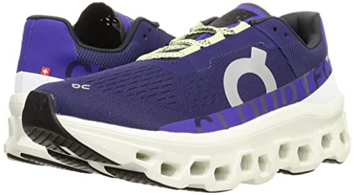 On Men's Cloudmonster Sneakers, Acai/Aloe, 12