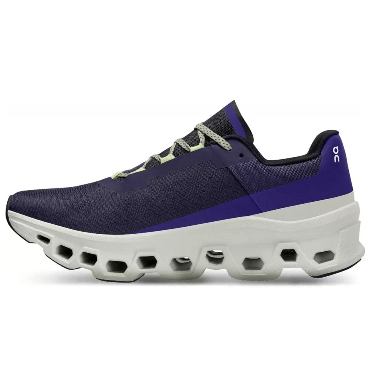 On Men's Cloudmonster Sneakers, Acai/Aloe, 13