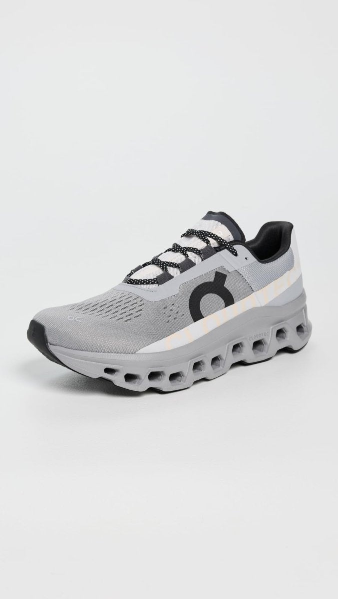 On Men's Cloudmonster Sneakers, Alloy/Silver, 13 Medium US