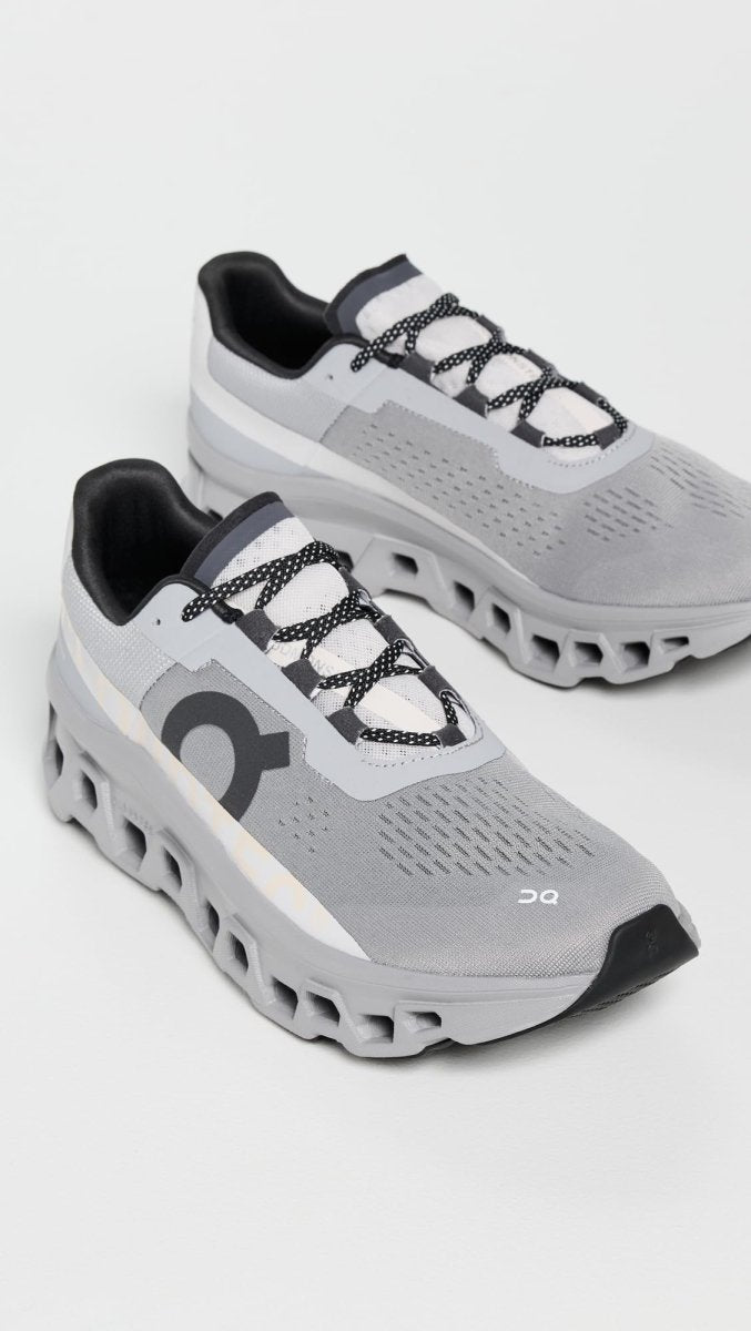 On Men's Cloudmonster Sneakers, Alloy/Silver, 13 Medium US