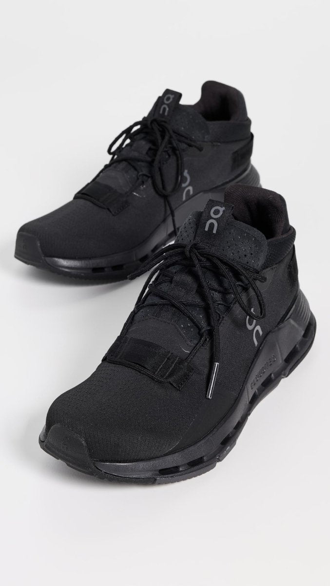 On Men's Cloudnova 2 Sneakers, All Black, 8 Medium US