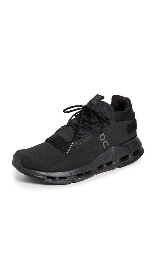 On Men's Cloudnova 2 Sneakers, All Black, 8 Medium US