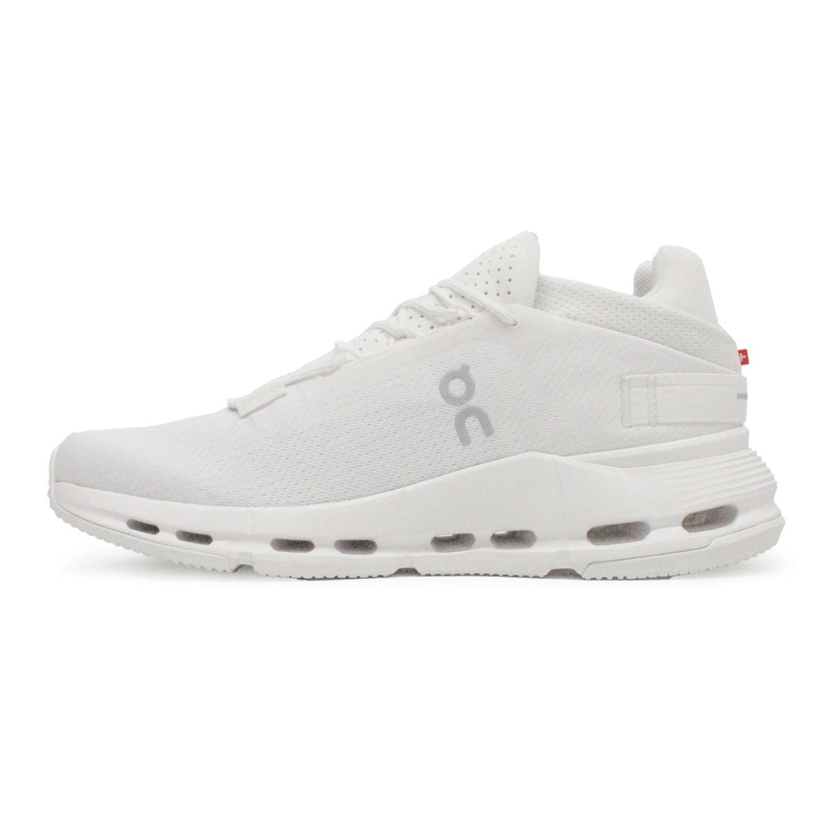 On Men's Cloudnova 2 Sneakers, All White, 8 Medium US