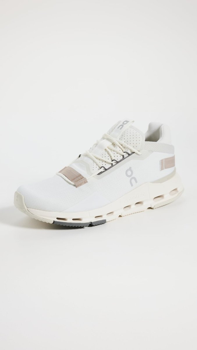 On Men's Cloudnova 2 Sneakers, Ice/Sand, 8 Medium US