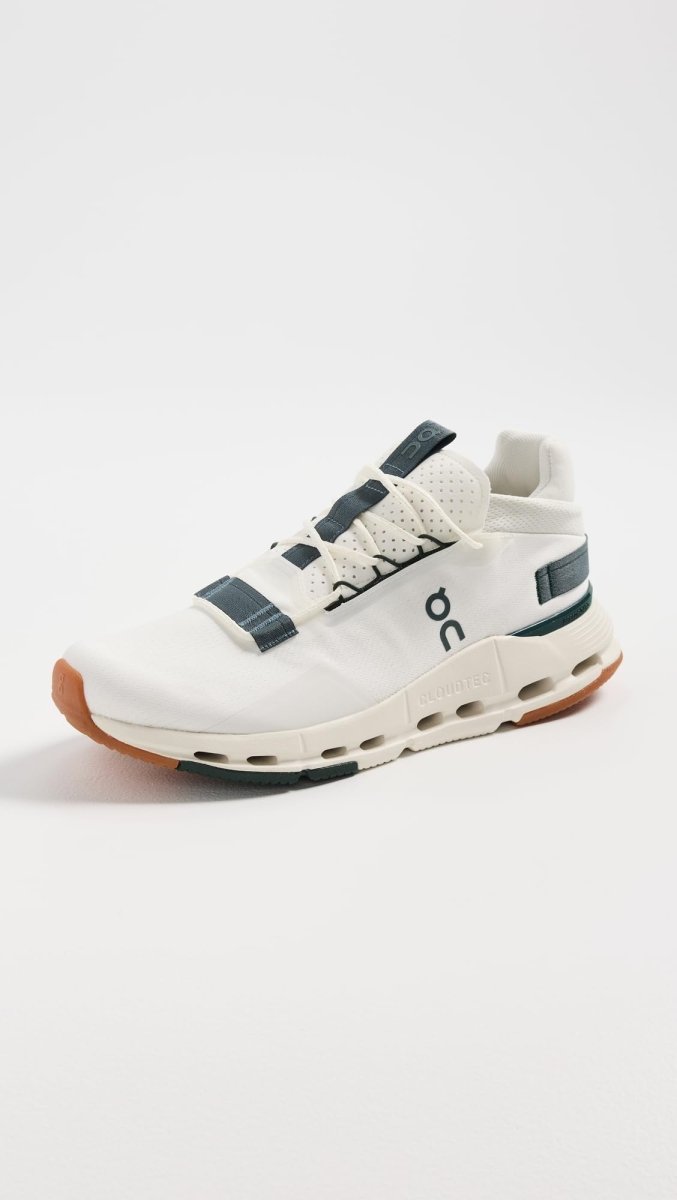 On Men's Cloudnova 2 Sneakers, Ivory/Olive, Green, Off White, 8 Medium US