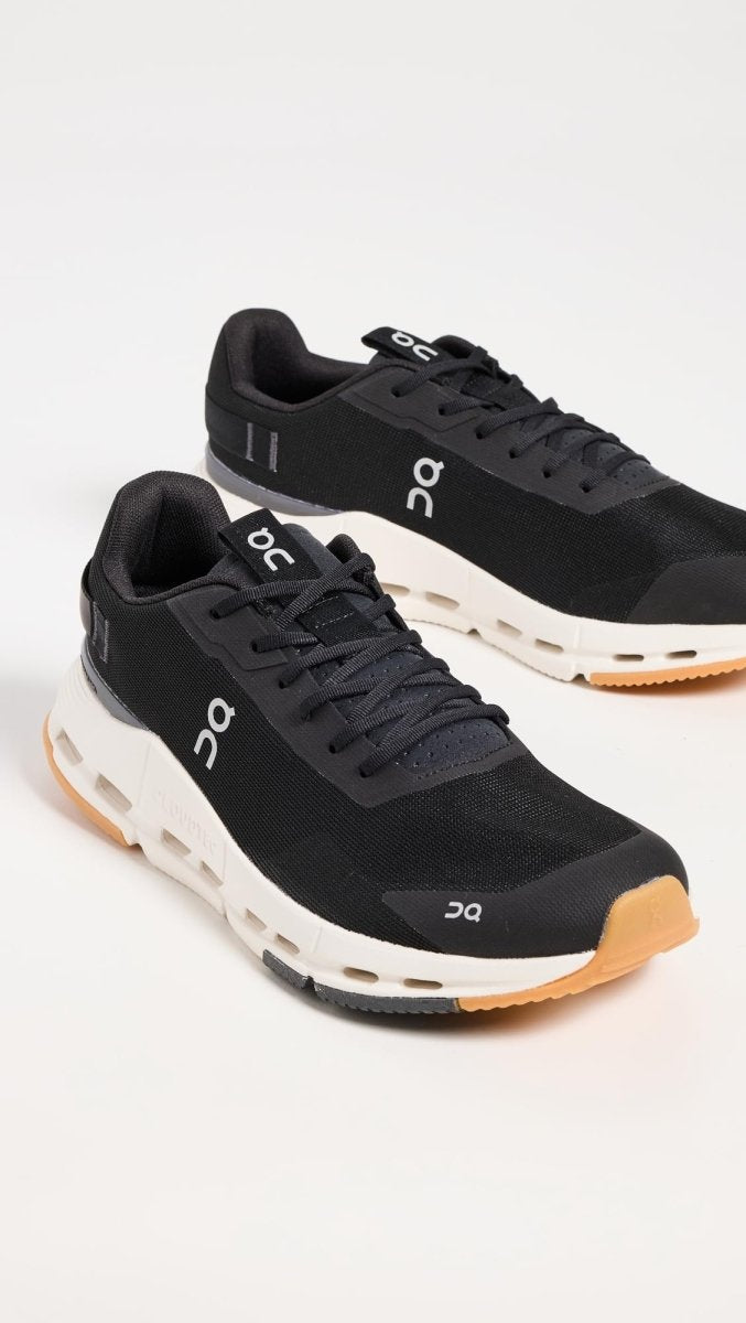 On Men's Cloudnova Form 2 Sneakers, Black | Ivory, 8 Medium US