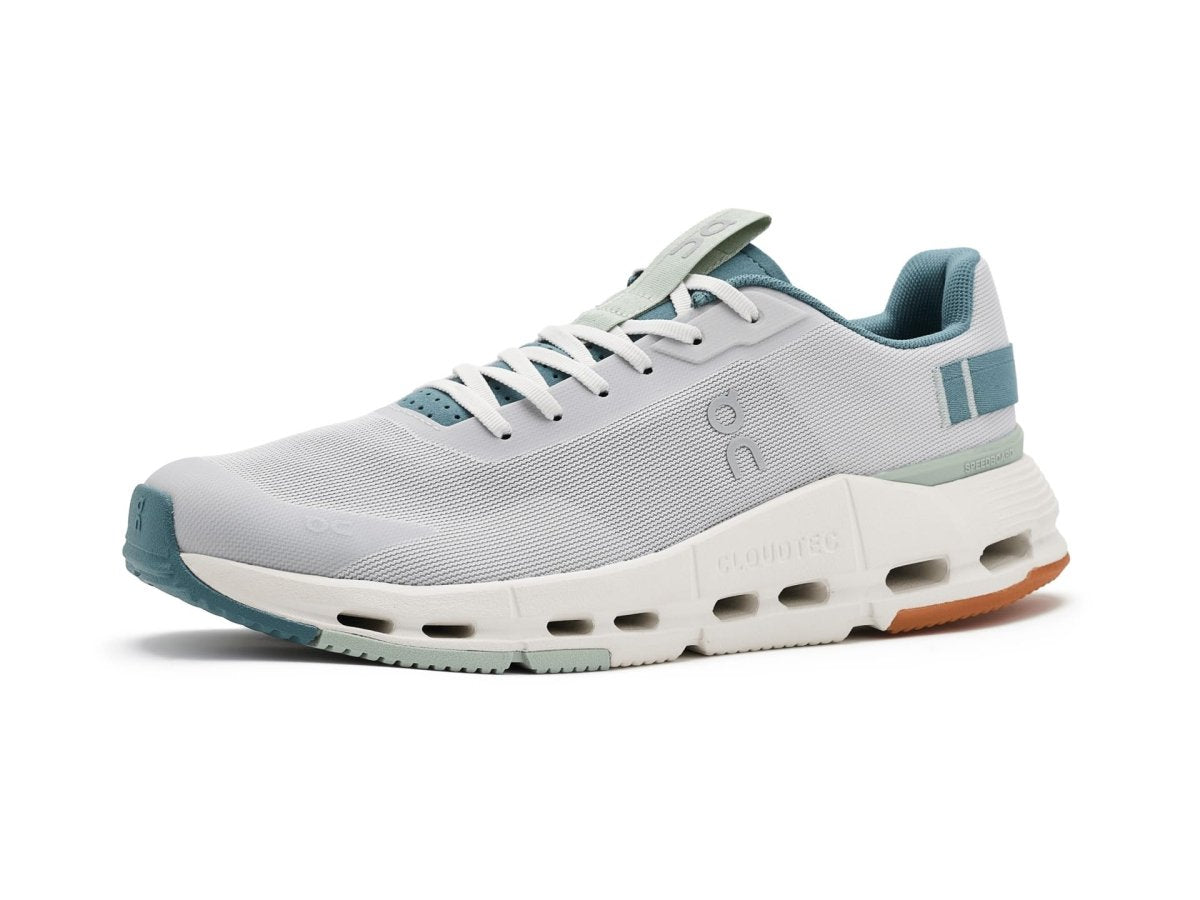 On Men's Cloudnova Form 2 Sneakers, Wolf/Tide, 8 Medium US