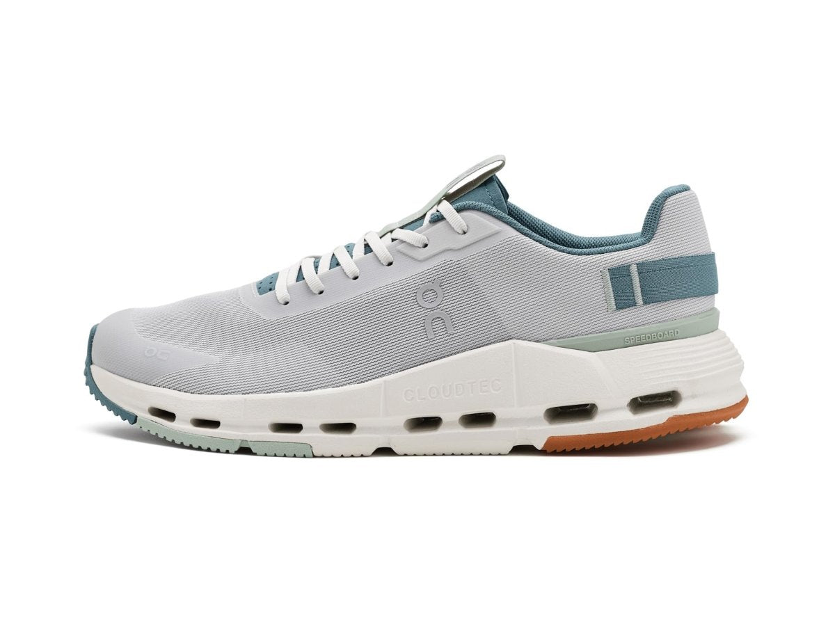 On Men's Cloudnova Form 2 Sneakers, Wolf/Tide, 8 Medium US