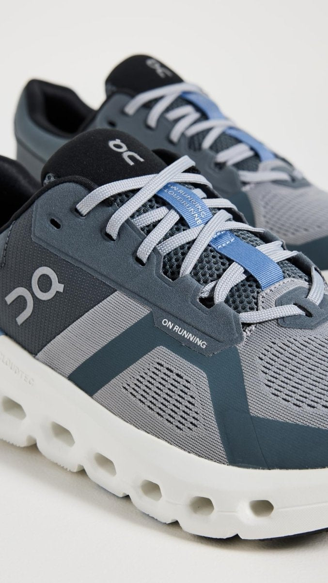 On Men's Cloudrunner 2 Sneakers, Alloy/Chambray, 11.5 Medium US
