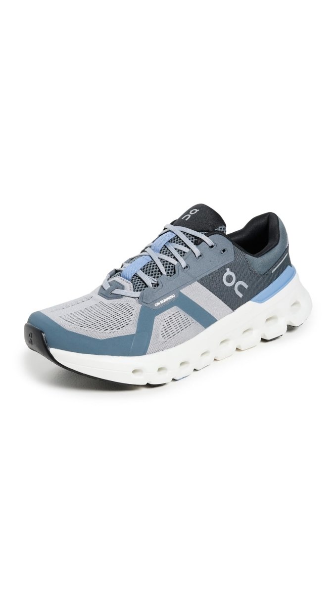 On Men's Cloudrunner 2 Sneakers, Alloy/Chambray, 11.5 Medium US