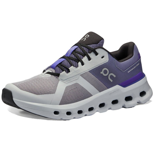 On Men's Cloudrunner 2 Sneakers, Fossil/Indigo, 11.5 Medium US