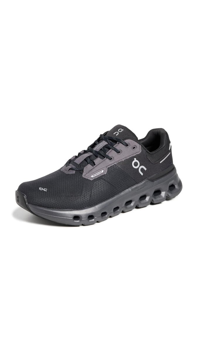 On Men's Cloudrunner 2 WP Sneakers, Magnet | Black, 10.5 Medium US