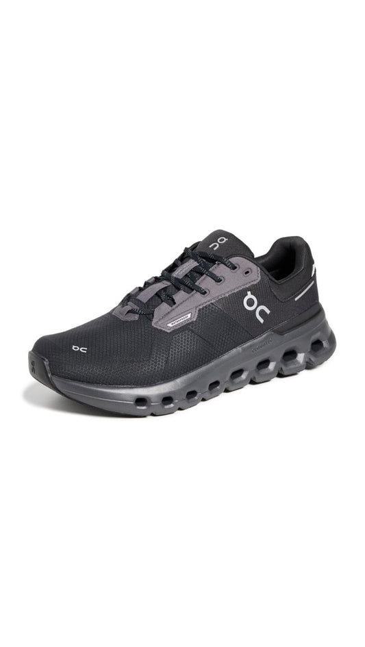 On Men's Cloudrunner 2 WP Sneakers, Magnet | Black, 10.5 Medium US