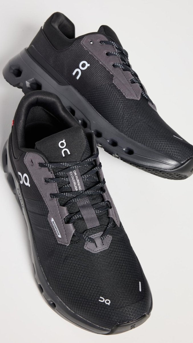 On Men's Cloudrunner 2 WP Sneakers, Magnet | Black, 10.5 Medium US