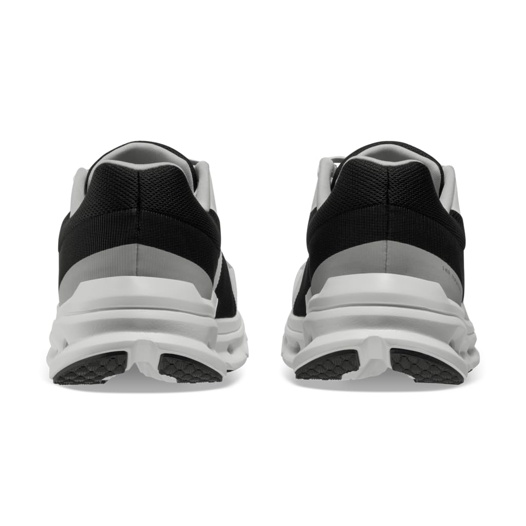 On Men's Cloudrunner Sneakers, Glacier | Black, 12.5 Medium US