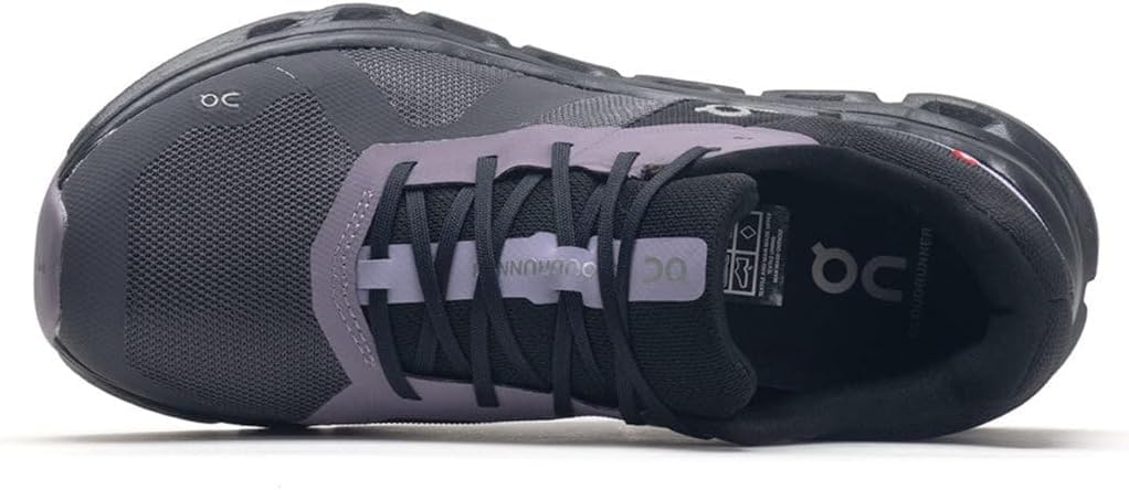 On Men's Cloudrunner Sneakers, Iron/Black, 9 Medium US