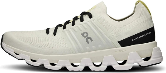 On Men's Cloudswift 3 Running Shoes, Ivory/Black, 10 US