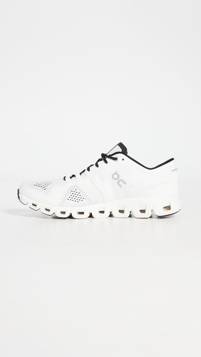 On Running Mens Cloud X Synthetic Textile White Black Trainers 10 US