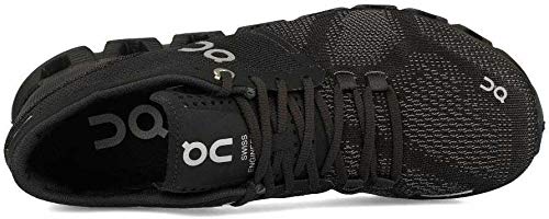On Running Men's Cloud X Textile Synthetic Trainers Black / Asphalt Shoes, Size 9 (M) US, 42.5 EUR