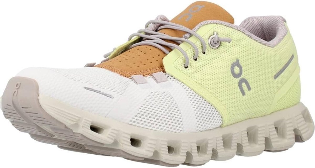 On Women's Cloud 5 Sneakers, Hay/Ice, 6
