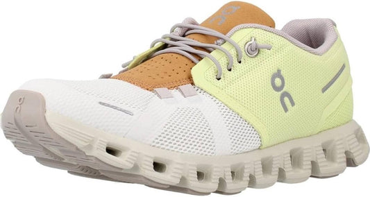 On Women's Cloud 5 Sneakers, Hay/Ice, 6