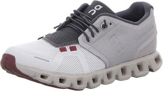 On Women's Cloud 5 Sneakers, Pearl/Frost, 5 Medium US