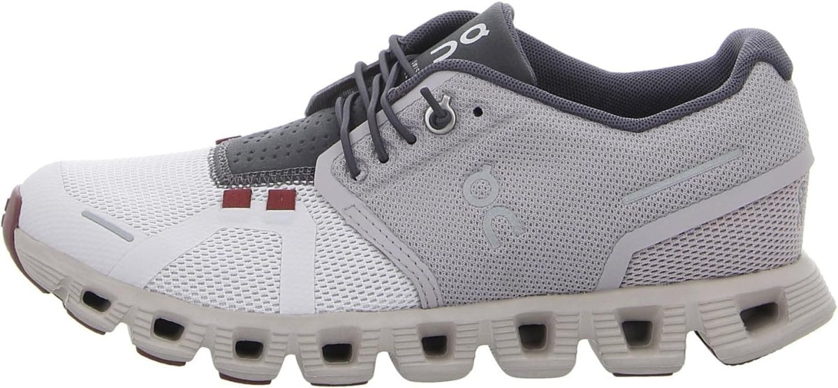 On Women's Cloud 5 Sneakers, Pearl/Frost, 5 Medium US