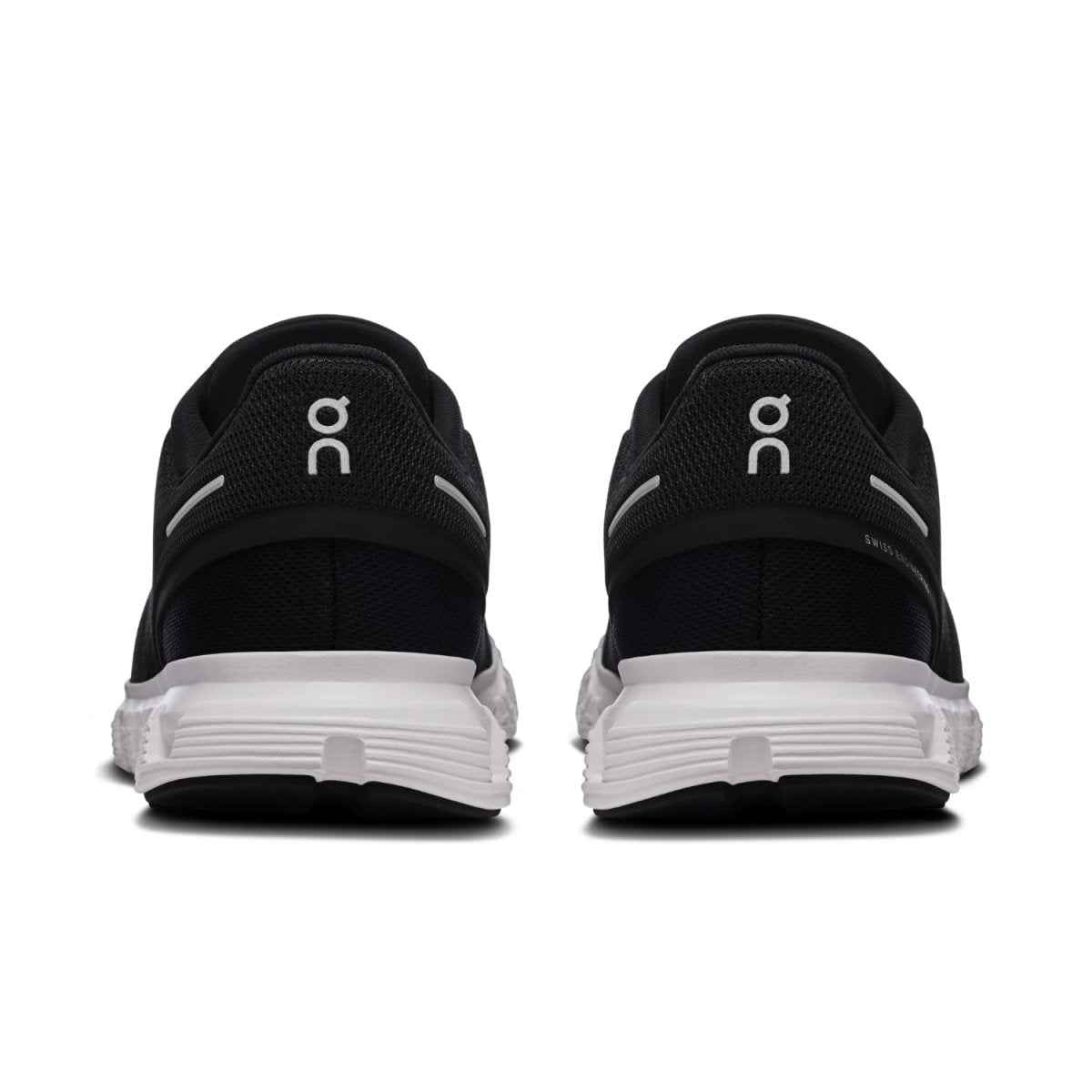 On Women's Cloud 6 Sneakers, Black | White, 7.5 Medium US