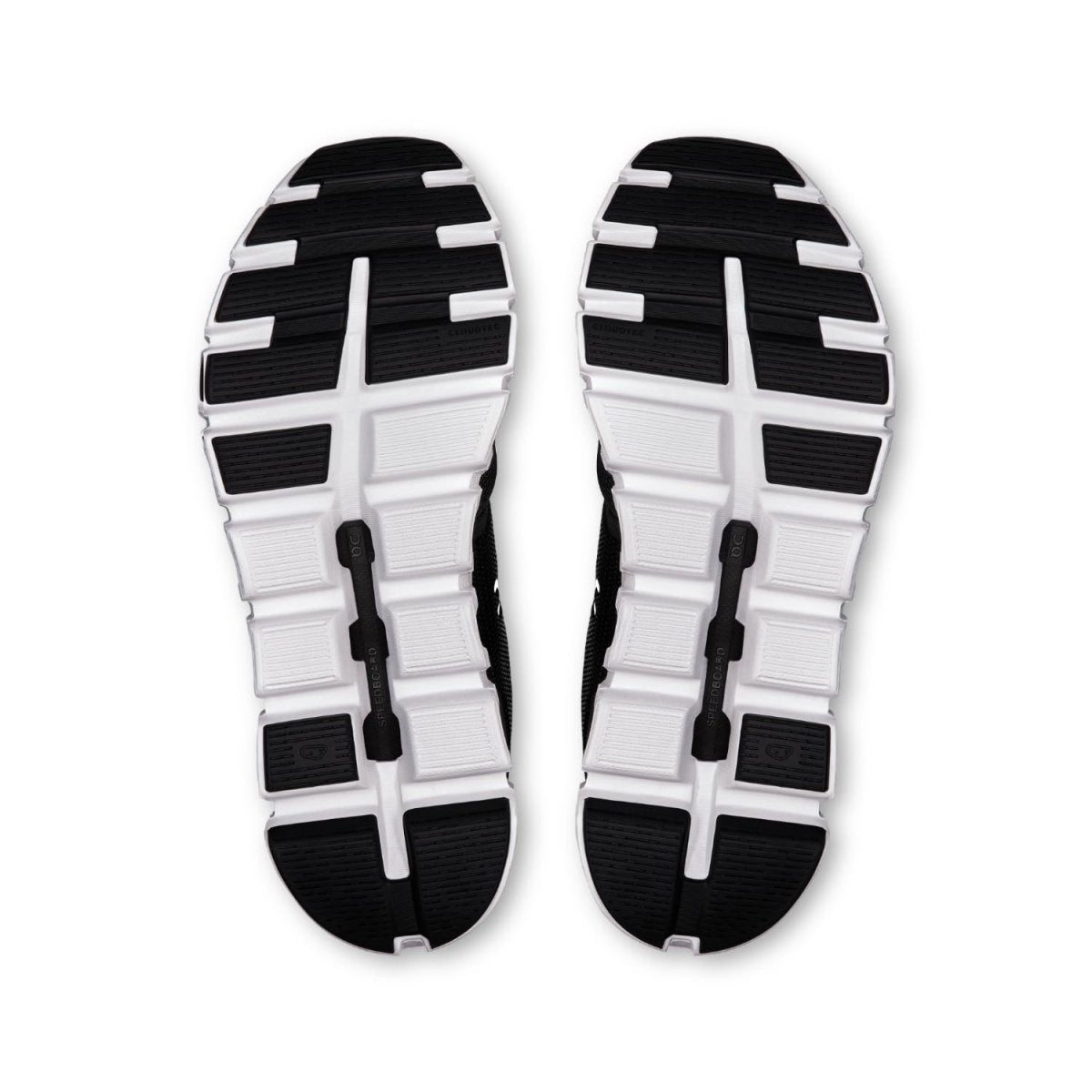 On Women's Cloud 6 Sneakers, Black | White, 7.5 Medium US