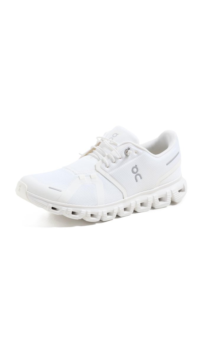 On Women's Cloud 6 Sneakers, White, 7.5 Medium US