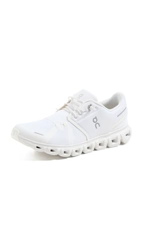 On Women's Cloud 6 Sneakers, White, 8 Medium US