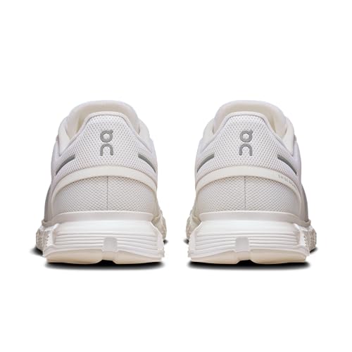 On Women's Cloud 6 Sneakers, White, 8 Medium US