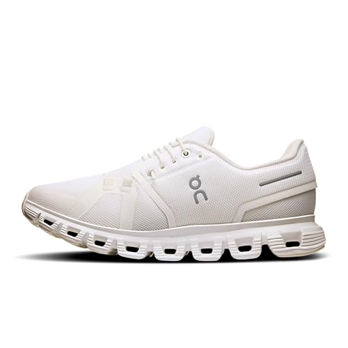 On Women's Cloud 6 Sneakers, White, 8 Medium US