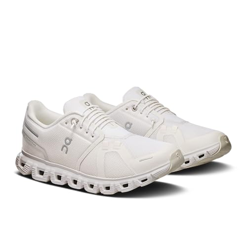 On Women's Cloud 6 Sneakers, White, 8 Medium US