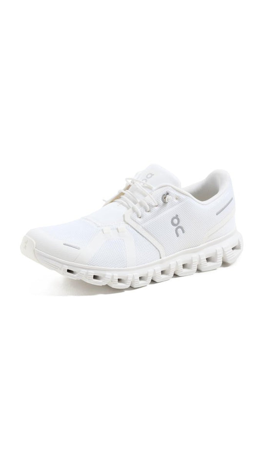 On Women's Cloud 6 Sneakers, White, 9.5 Medium US