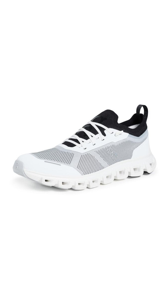 On Women's Cloud 6 Versa Sneakers, White/Black, 10 Medium US