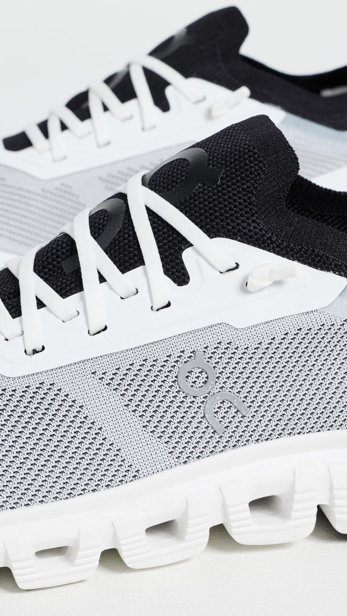 On Women's Cloud 6 Versa Sneakers, White/Black, 10 Medium US