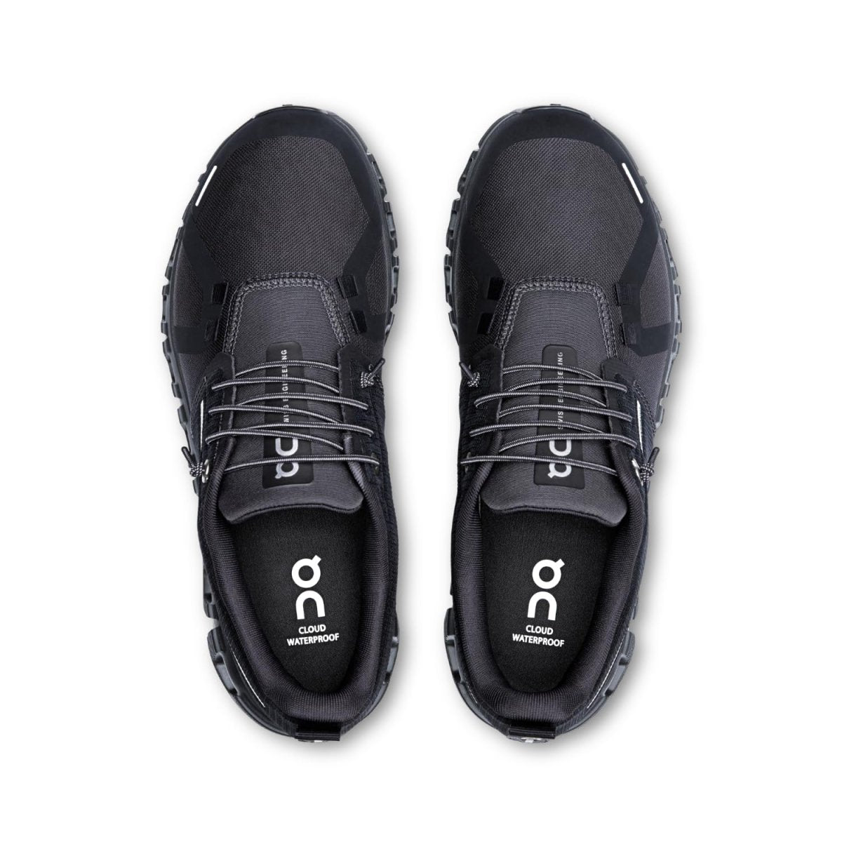 On Women's Cloud 6 WP Sneakers, Black/Black, 6.5 Medium US