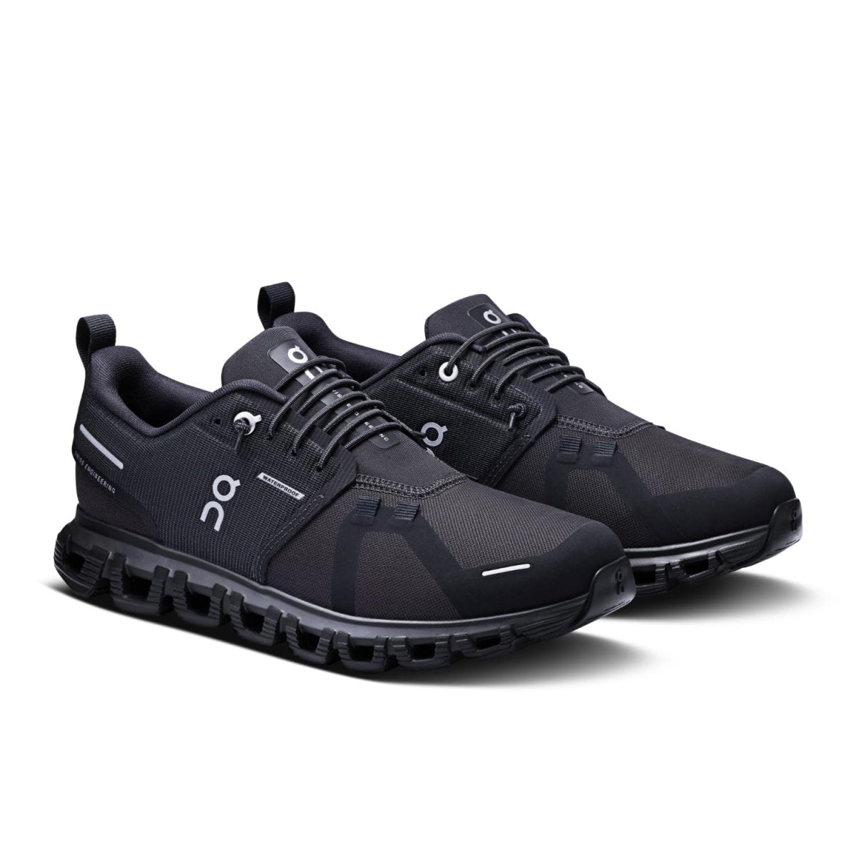 On Women's Cloud 6 WP Sneakers, Black/Black, 6.5 Medium US