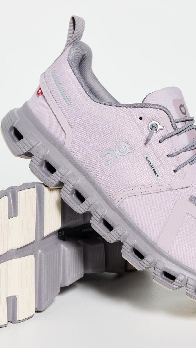 On Women's Cloud 6 WP Sneakers, Mauve/Zinc, 6.5 Medium US