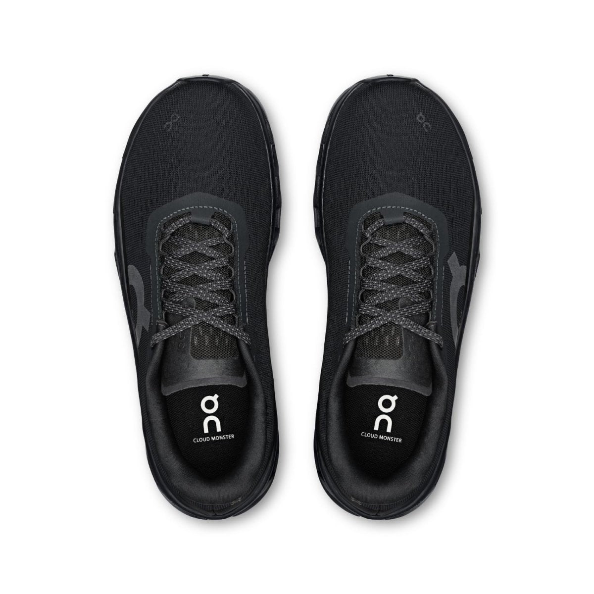 On Women's Cloudmonster 1 Sneakers, Black/Black, 9.5 Medium US