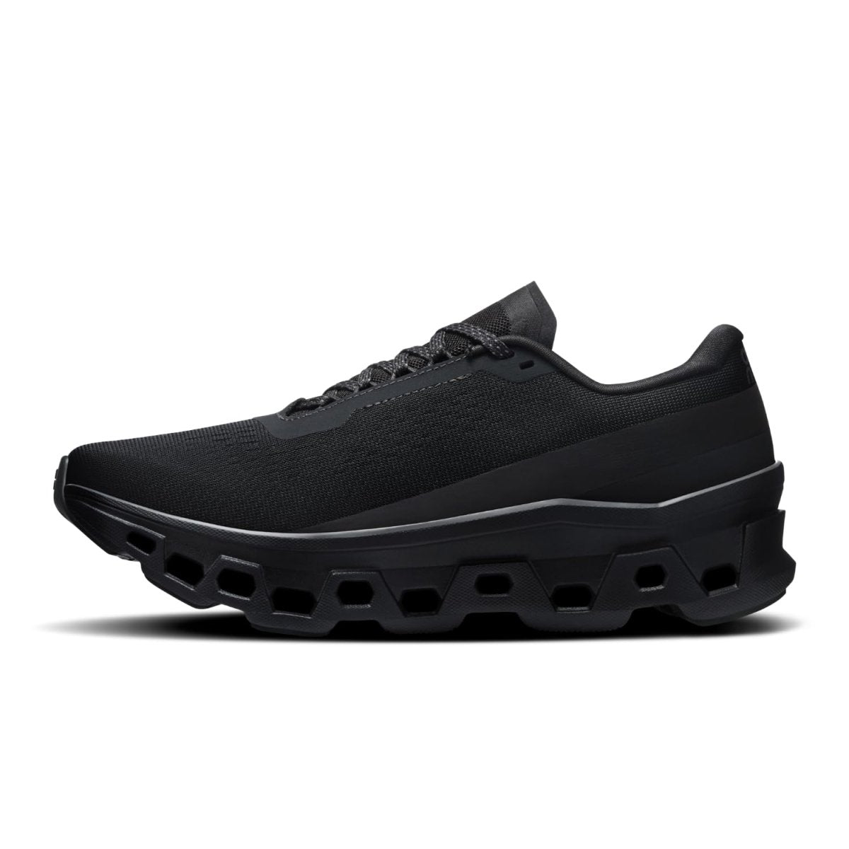 On Women's Cloudmonster 1 Sneakers, Black/Black, 9.5 Medium US