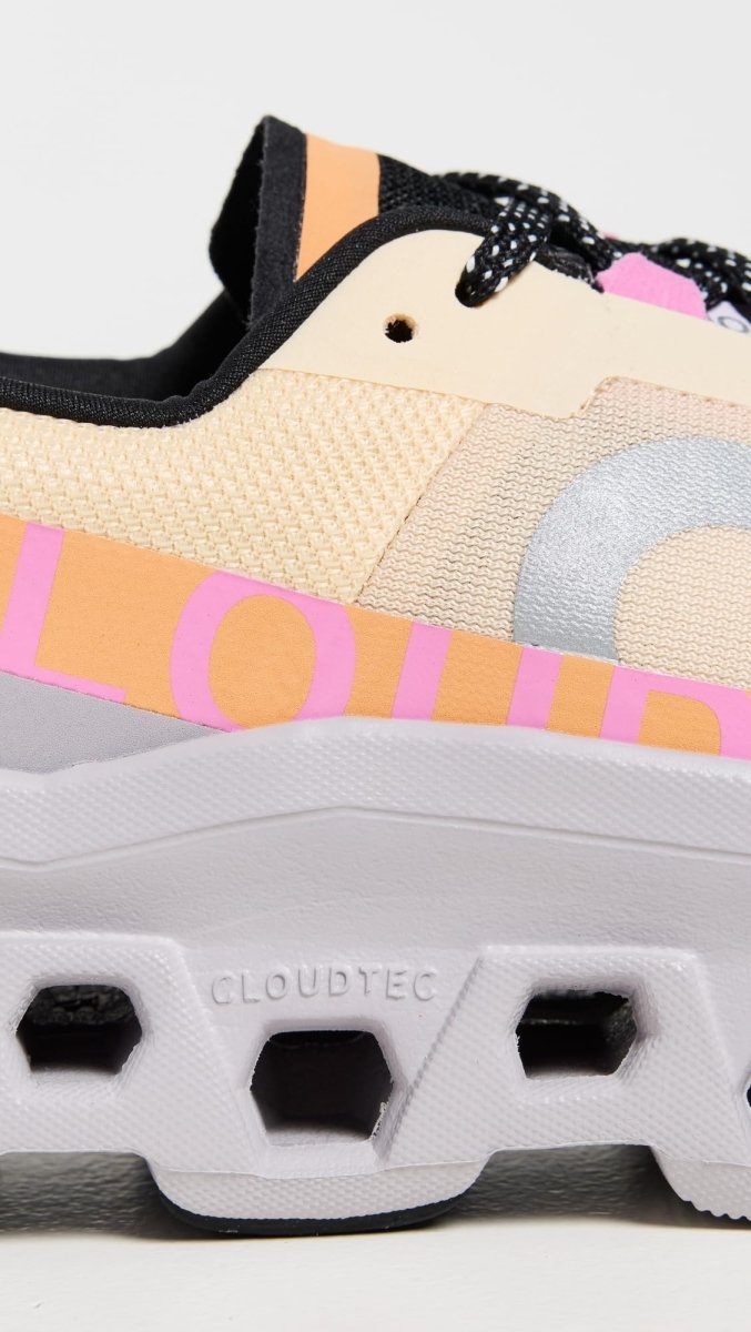 On Women's Cloudmonster 1 Sneakers, Blonde/Fade, 7.5 Medium US