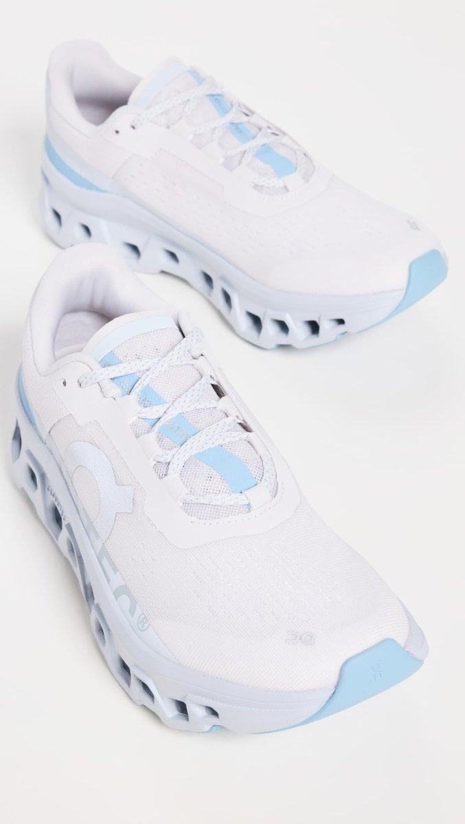 On Women's Cloudmonster 1 Sneakers, Frost/Wash, 9.5 Medium US