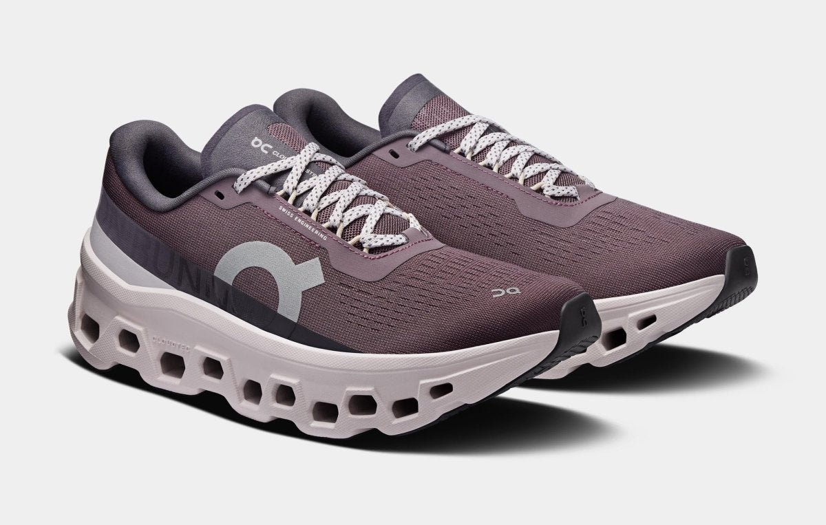 On Women's Cloudmonster 1 Sneakers, Gobi/Lily, 9.5 Medium US