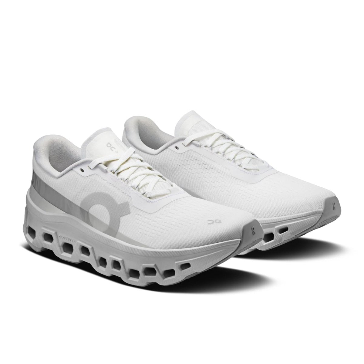 On Women's Cloudmonster 1 Sneakers, White | White, 7 Medium US