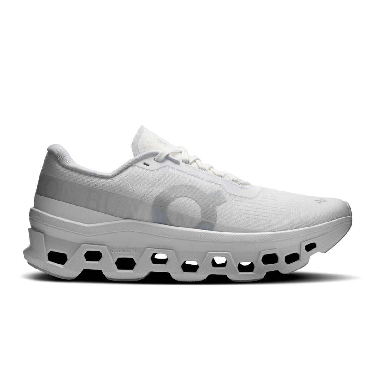 On Women's Cloudmonster 1 Sneakers, White | White, 7 Medium US