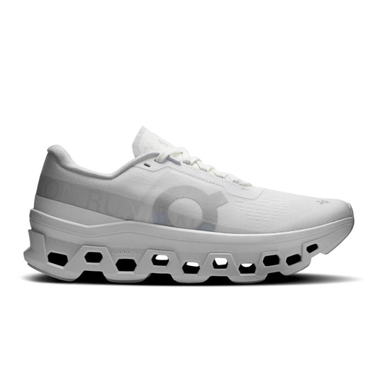On Women's Cloudmonster 1 Sneakers, White | White, 7 Medium US
