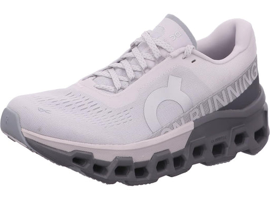 On Women's Cloudmonster 2, Frost/Rock, 8 Medium